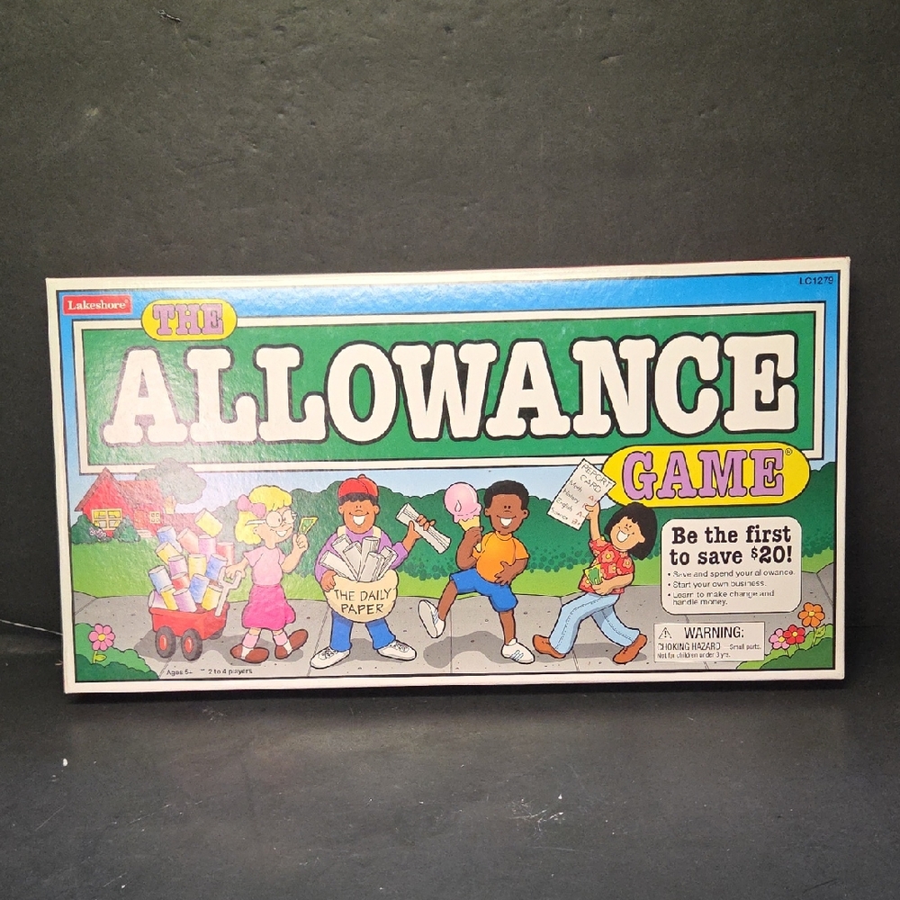 Lakeshore The Allowance Game Board Game Finance Theme‎ Paper Money 2 Players 5+